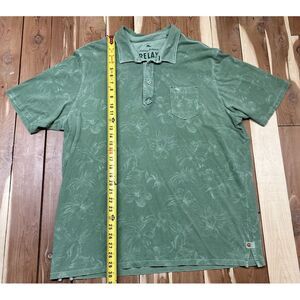 Tommy Bahama Mens Green Leaf It To Me Polo Floral Fall Camo Golf Shirt XXL Relax